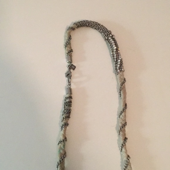 Long rope, chain and crystal necklace - Picture 3 of 3